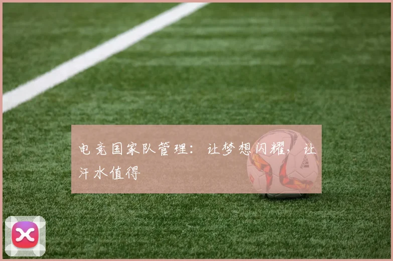 电竞国家队管理：让梦想闪耀，让汗水值得